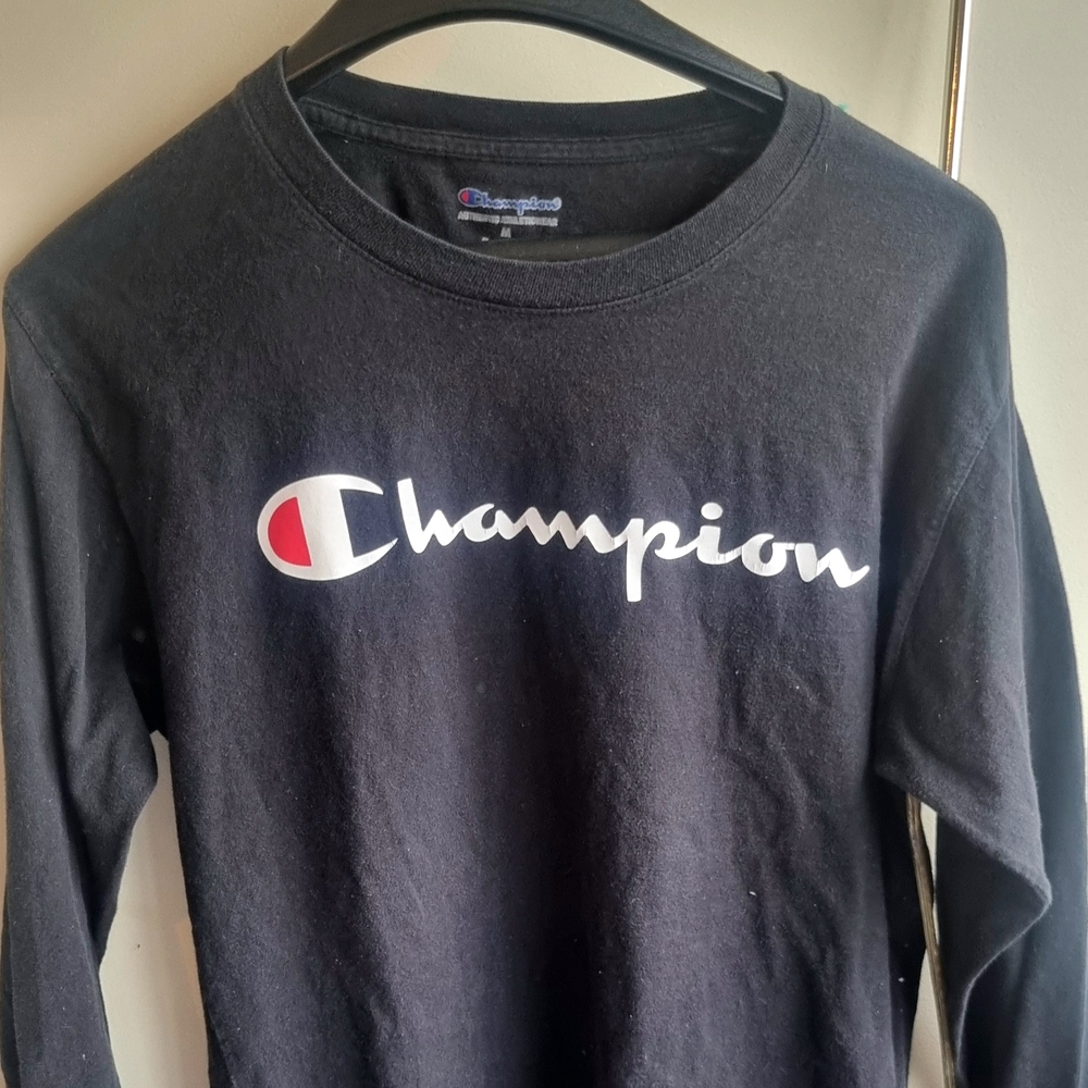 Champion Black Long Sleeve Shirt